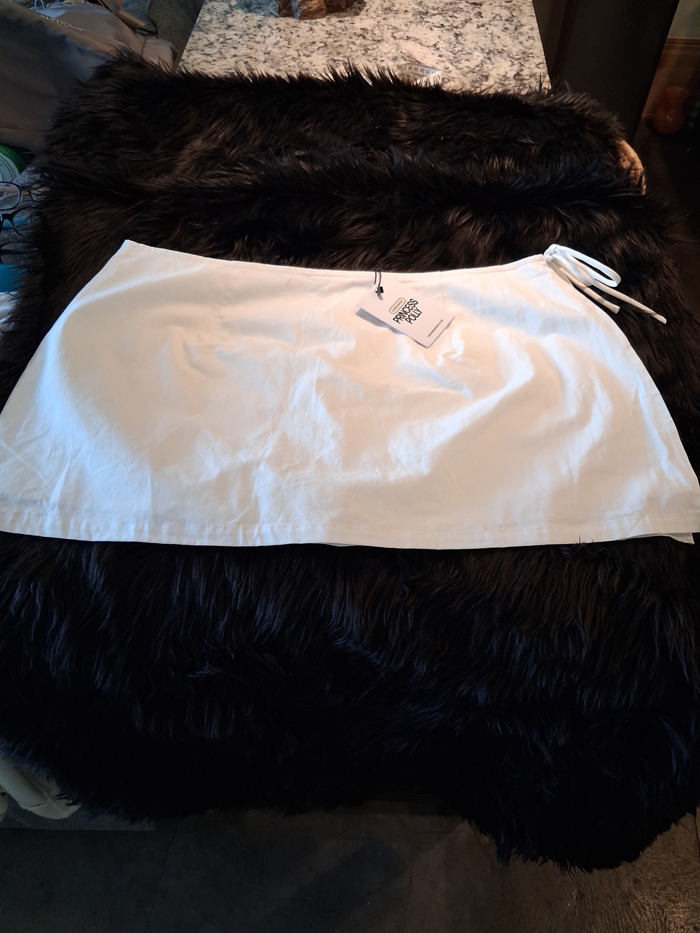 Princess Polly White Gigi High-Waist Wrap Skort - Picture 4 of 8